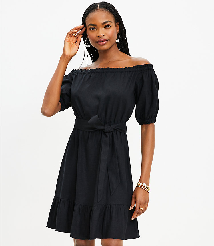 Tall Ruffle Off The Shoulder Dress image number 0