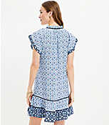Petite Floral Flutter Swing Dress carousel Product Image 3