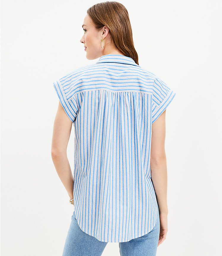 Petite Striped Dolman Everyday Shirt image number 2