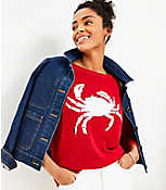 Petite Crab 3/4 Sleeve Sweater carousel Product Image 2
