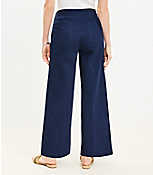 Petite Curvy Wide Leg Sailor Pants in Twill carousel Product Image 2