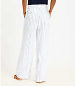 Petite Peyton Trouser Pants in Striped Linen Blend carousel Product Image 3