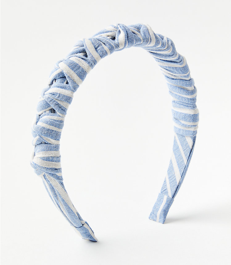 Chambray Ruched Headband image number null