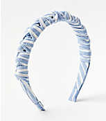 Chambray Ruched Headband carousel Product Image 1