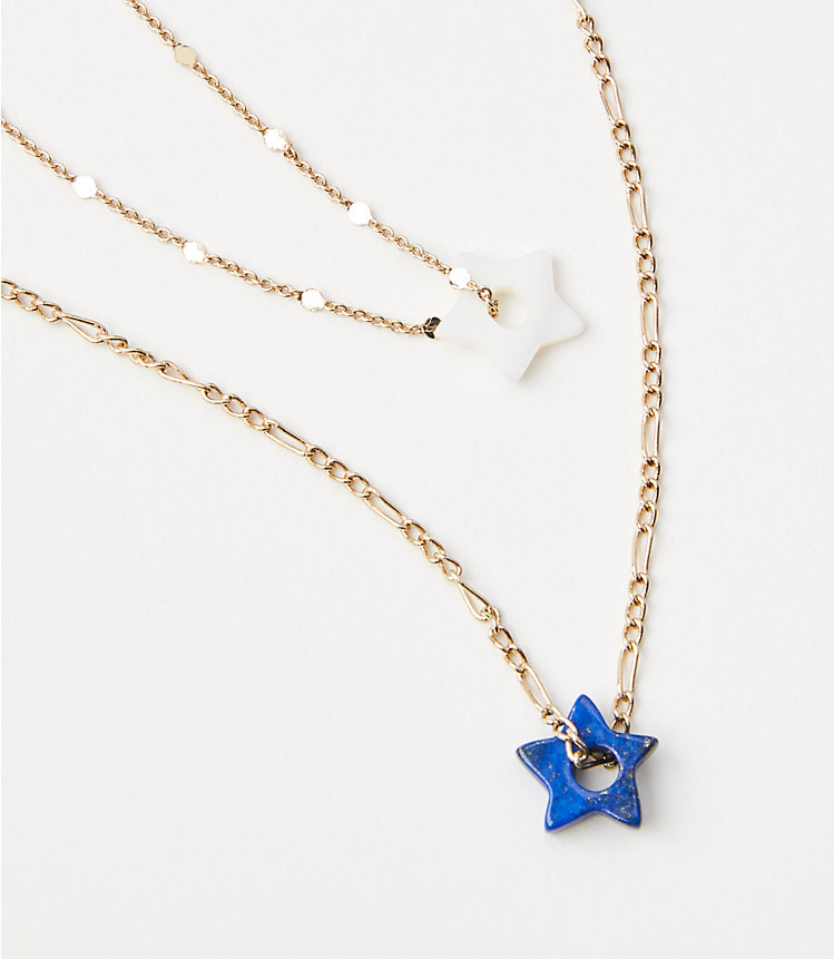 Star Layered Necklace image number null