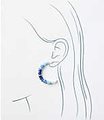 Ombre Hoop Drop Earrings carousel Product Image 2