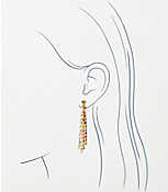 Dotted Enamel Linear Earrings carousel Product Image 2