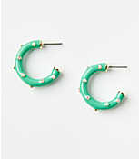 Pearlized Bubble Hoop Earrings carousel Product Image 1
