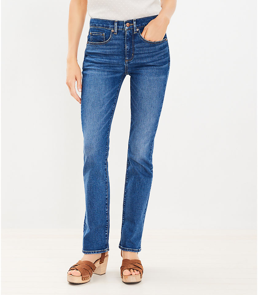Mid Rise Boot Jeans in Medium Stone Wash