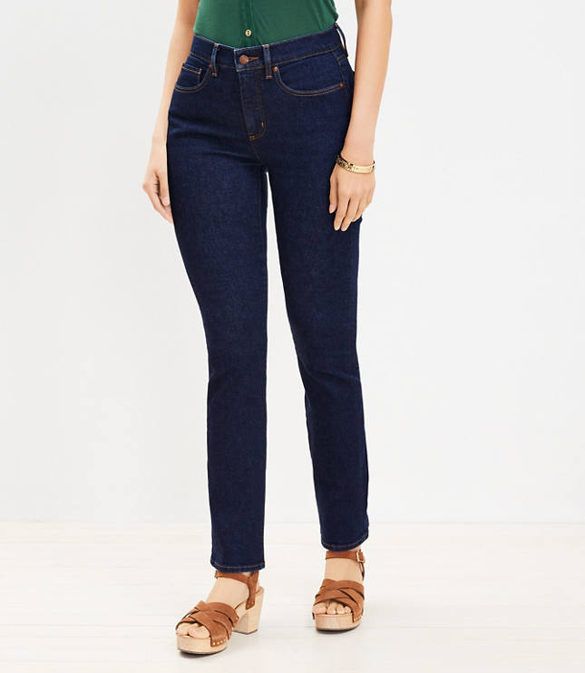 Tall Curvy Mid Rise Skinny Jeans in Classic Dark Indigo Wash