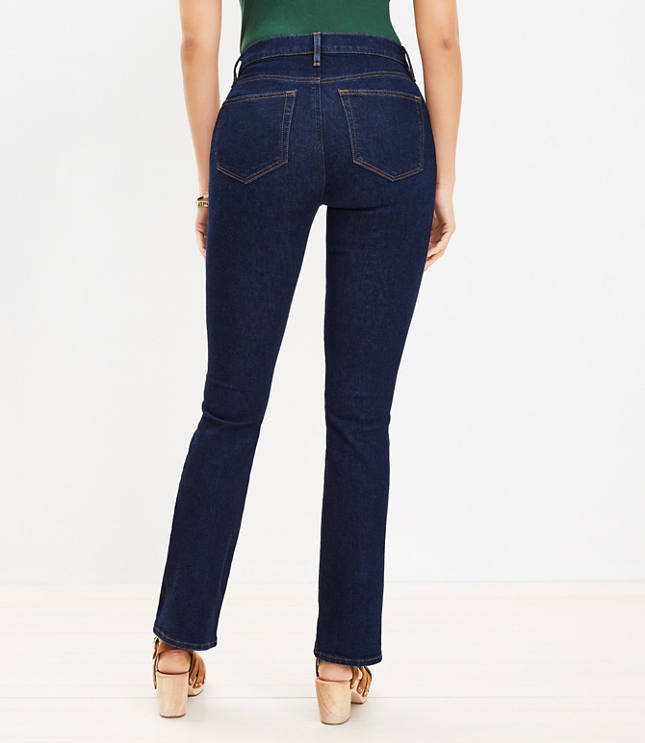 Curvy Mid Rise Boot Jeans in Dark Rinse