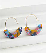 Small Resin Hoop Earrings carousel Product Image 1