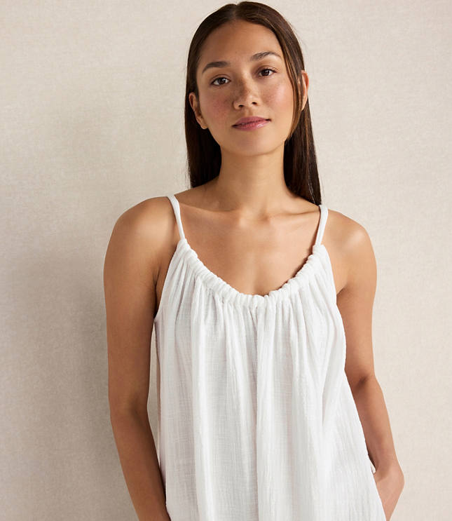 Haven Well Within Textured Cotton Gauze Flowy Midi Dress carousel Product Image 2