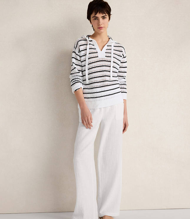 HWW SLUBBY GAUZE EASY PULL ON PANT