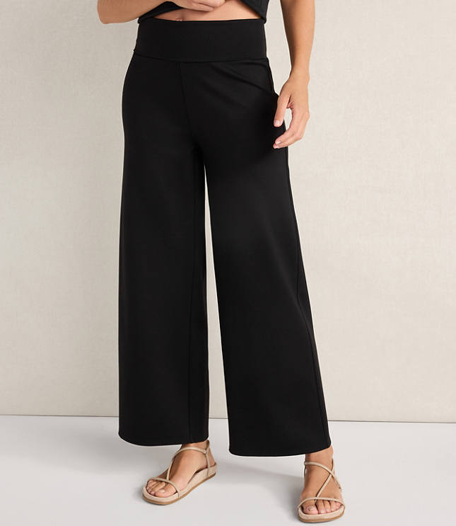 Haven Well Within Organic Cotton Modal Foldover Wide Leg Pants