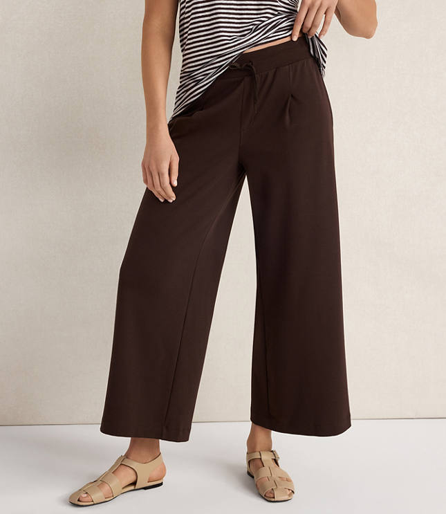Haven Well Within Organic Cotton Interlock Pleated Pants