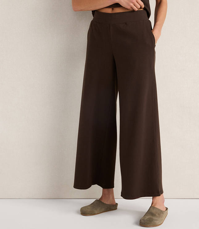 Haven Well Within Organic Cotton Rib Knit Wide Leg Pants