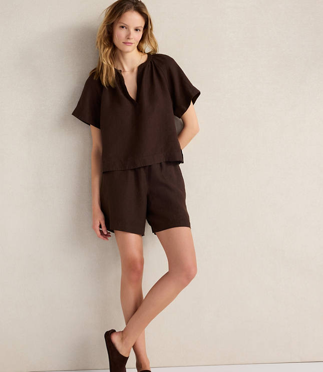 Haven Well Within Linen Shorts carousel Product Image 2