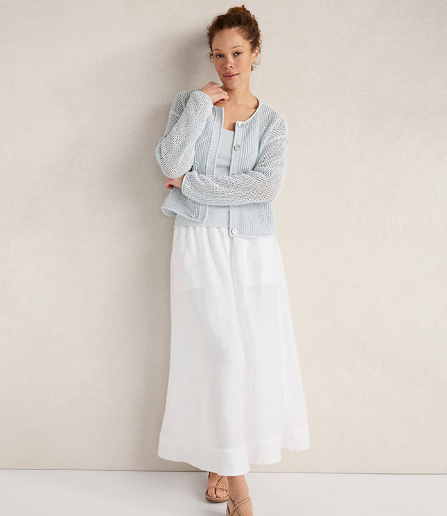 Haven Well Within Cotton Blend Open Stitch Cardigan carousel Product Image 2