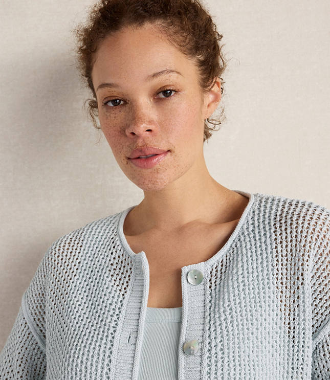 Haven Well Within Cotton Blend Open Stitch Cardigan carousel Product Image 3
