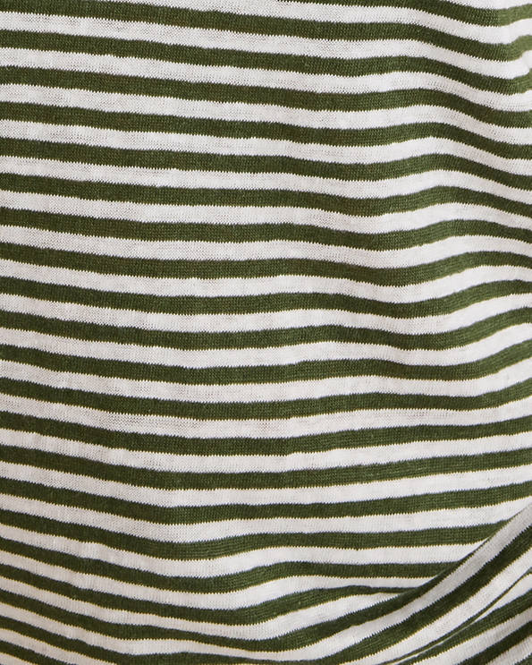 Haven Well Within Linen Stripe V-Neck Top carousel Product Image 3
