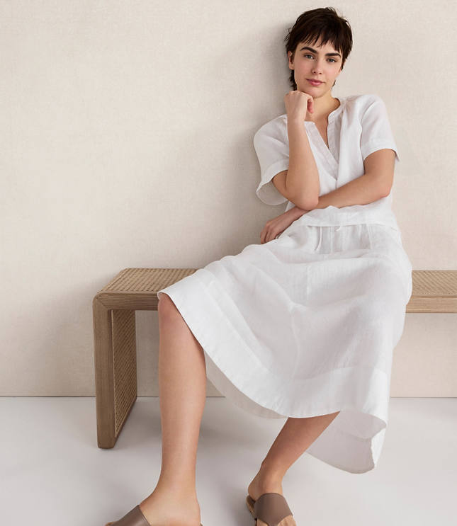 Haven Well Within Linen Drawstring Midi Skirt carousel Product Image 4