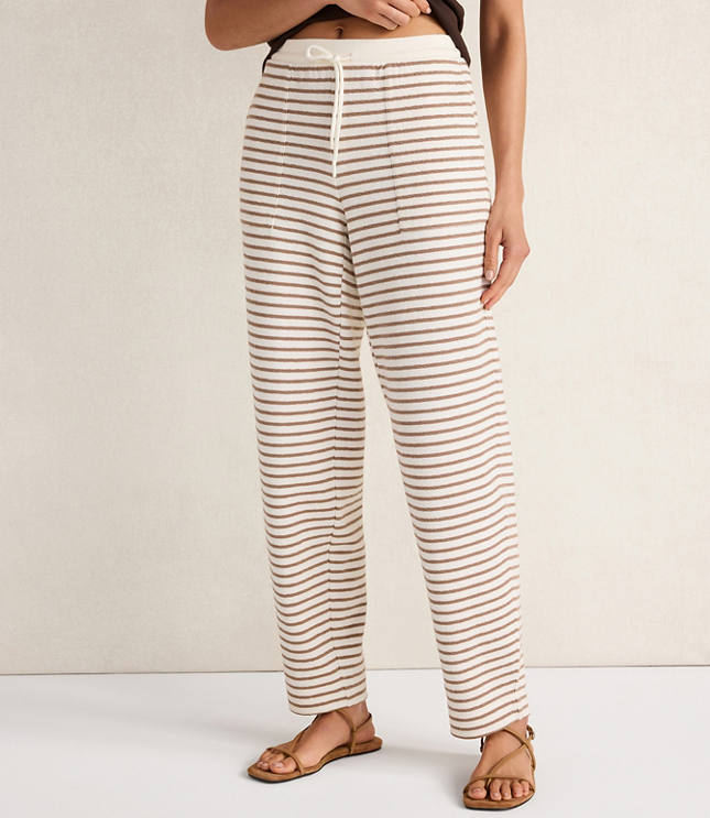 Haven Well Within Cotton Blend Textured Barrel Leg Pants