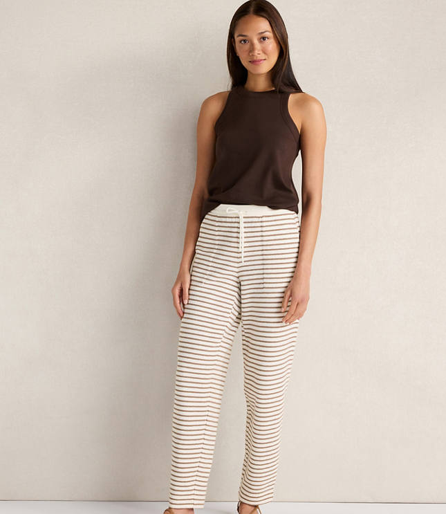 Haven Well Within Cotton Blend Textured Barrel Leg Pants