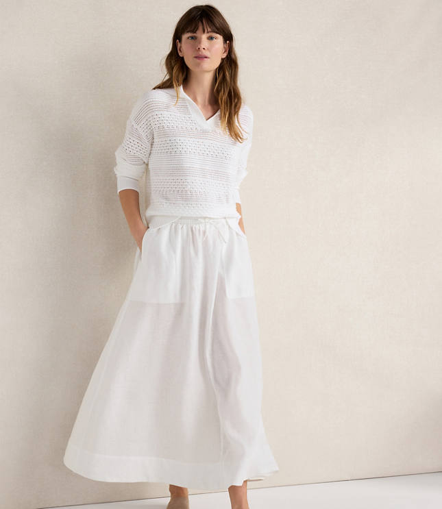 Haven Well Within Cotton Mixed Stitch Johnny Collar Sweater carousel Product Image 2