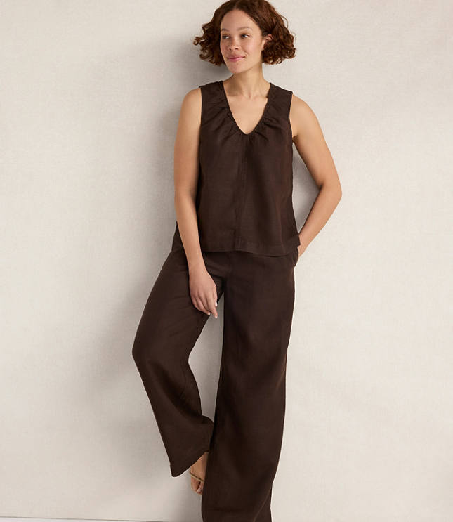 Haven Well Within Linen Wide Leg Drawstring Pants