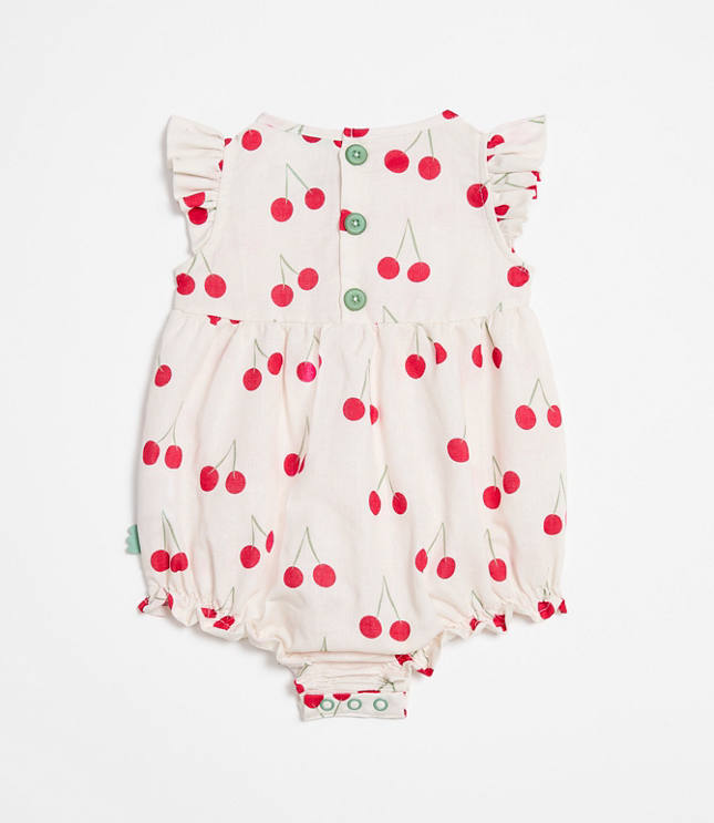 LOFT x Mon Coeur Linen Cherry Romper