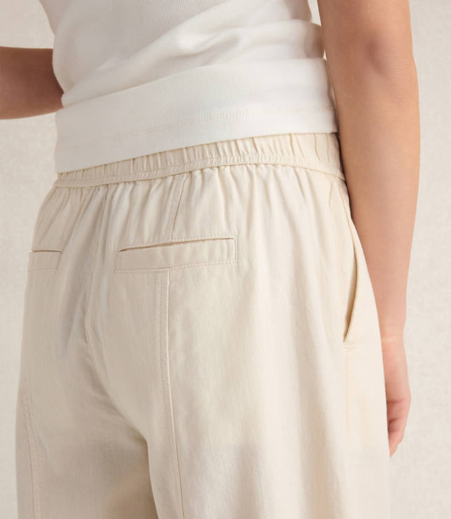 Haven Well Within Cotton Ecru Denim Barrel Leg Pants