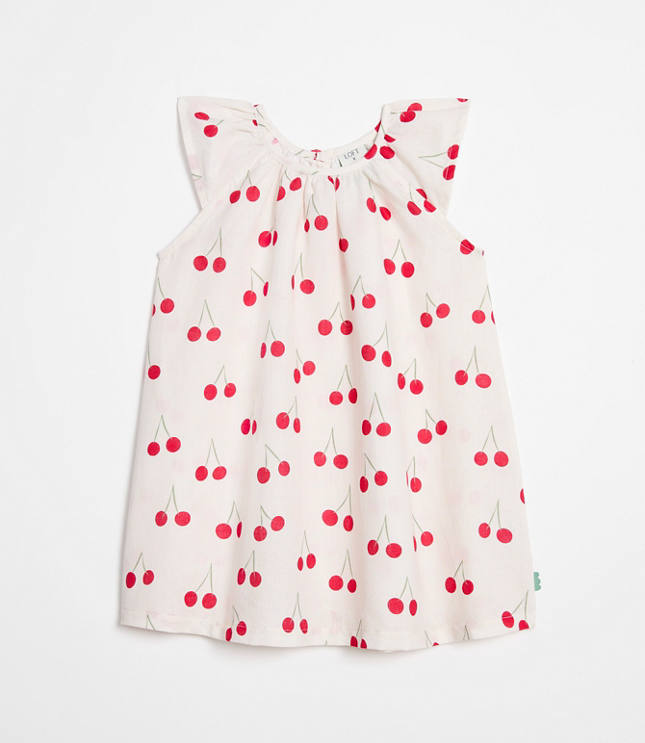 LOFT x Mon Coeur Linen Cherry Dress