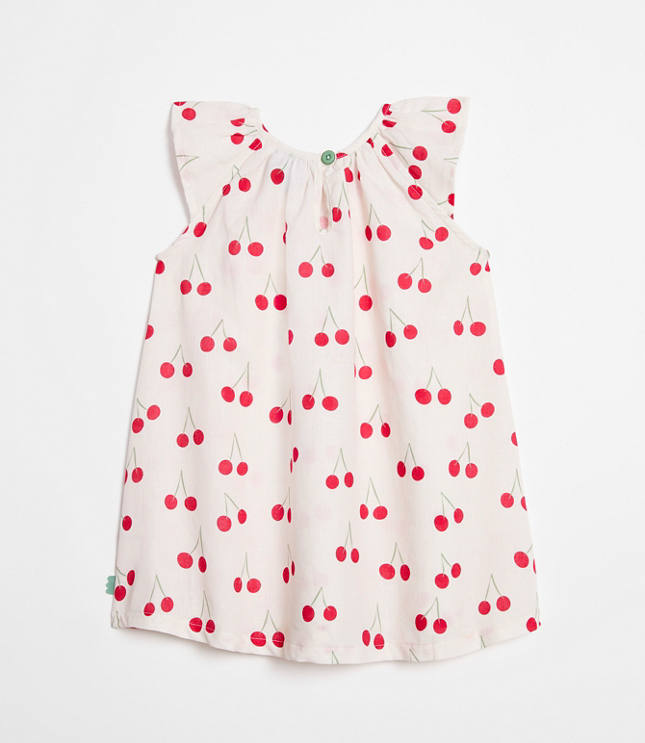 LOFT x Mon Coeur Linen Cherry Dress