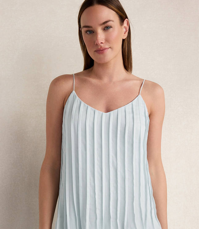 Haven Well Within Ramie Blend Pintuck Maxi Dress