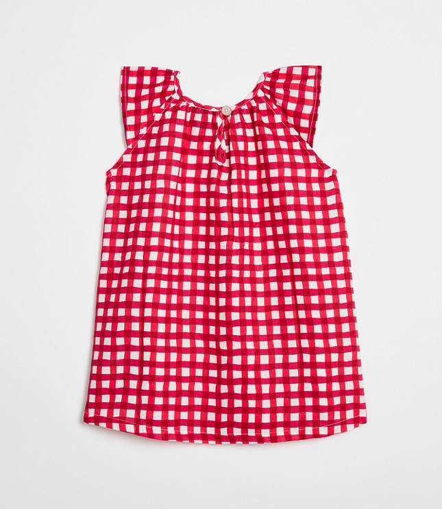 LOFT x Mon Coeur Linen Gingham Dress