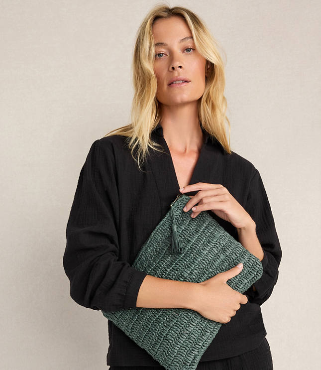 Haven Well Within Textured Cotton Gauze Collared Top