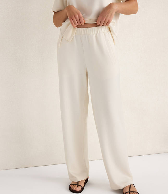 Haven Well Within Soft Knit Relaxed Barrel Leg Pants carousel Product Image 1