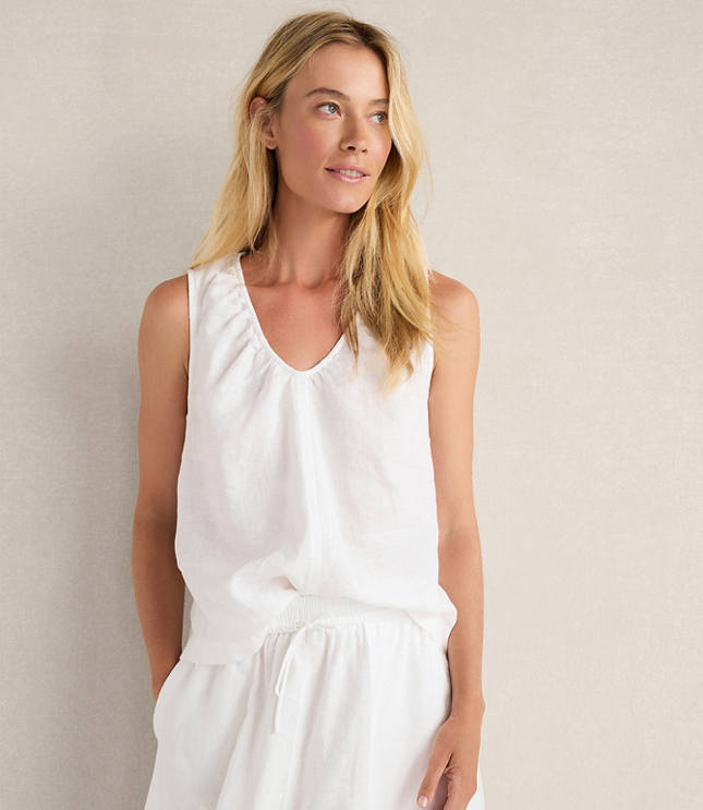 Haven Well Within Linen U-Neck Tank carousel Product Image 1