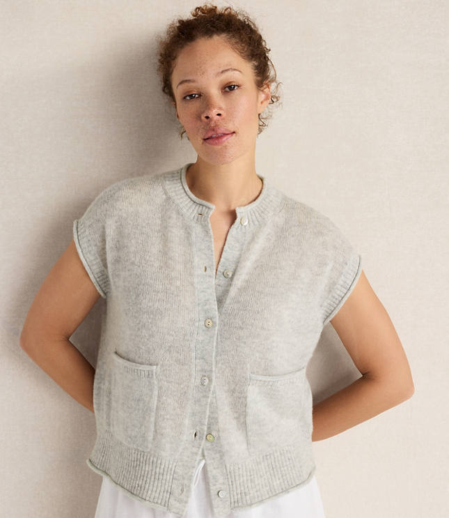 Haven Well Within Merino Wool Cashmere Sweater Vest carousel Product Image 1
