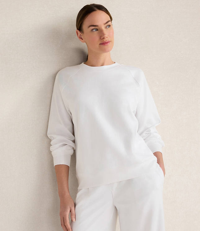 HWW HVY WT INTERLOCK LS PERFECT SWEATSHI
