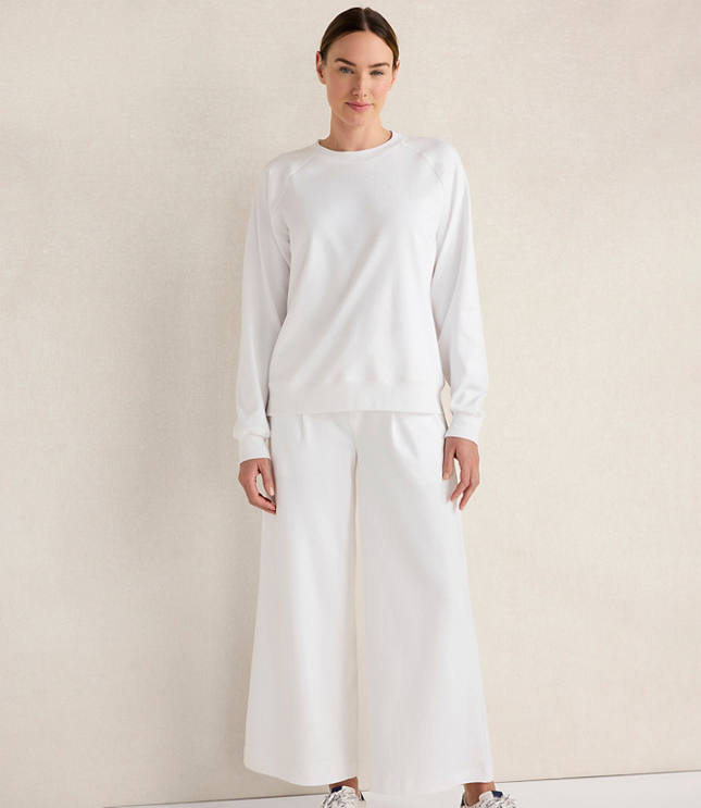 HWW HVY WT INTERLOCK LS PERFECT SWEATSHI