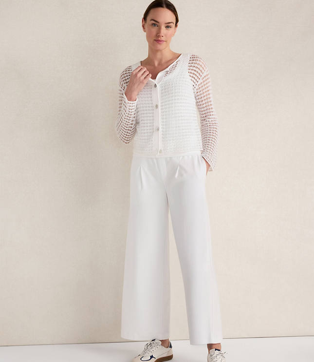 HWW CTTN POINTELLE BTTN FRONT CARDI