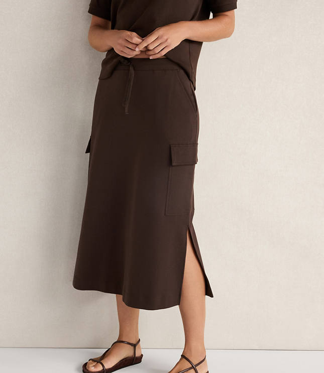Haven Well Within Organic Cotton Interlock Cargo Skirt