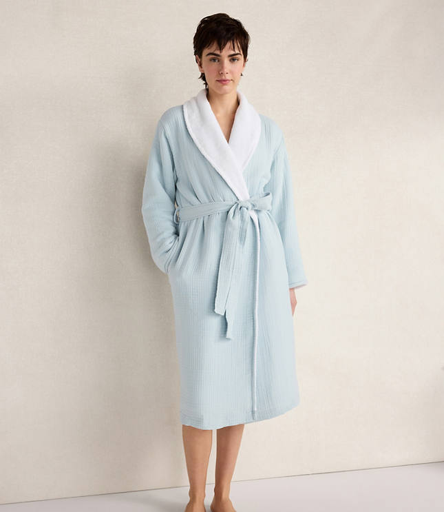 Haven Well Within Cotton Gauze Plush Robe carousel Product Image 1