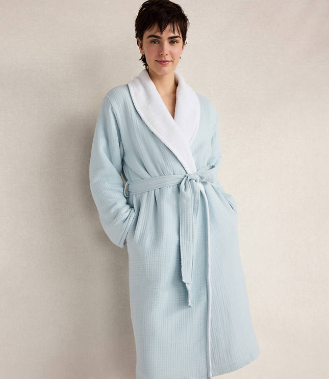 Haven Well Within Cotton Gauze Plush Robe carousel Product Image 2