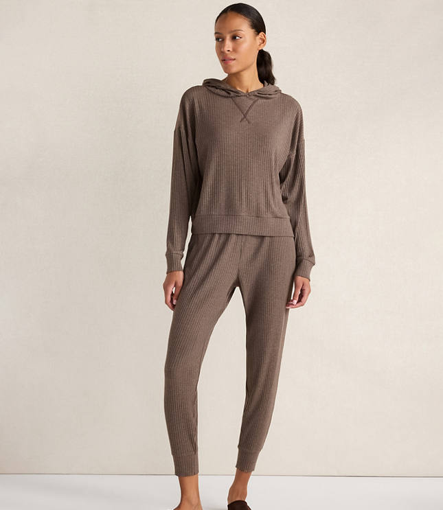 Haven Well Within Drapey Rib Knit Hoodie carousel Product Image 2