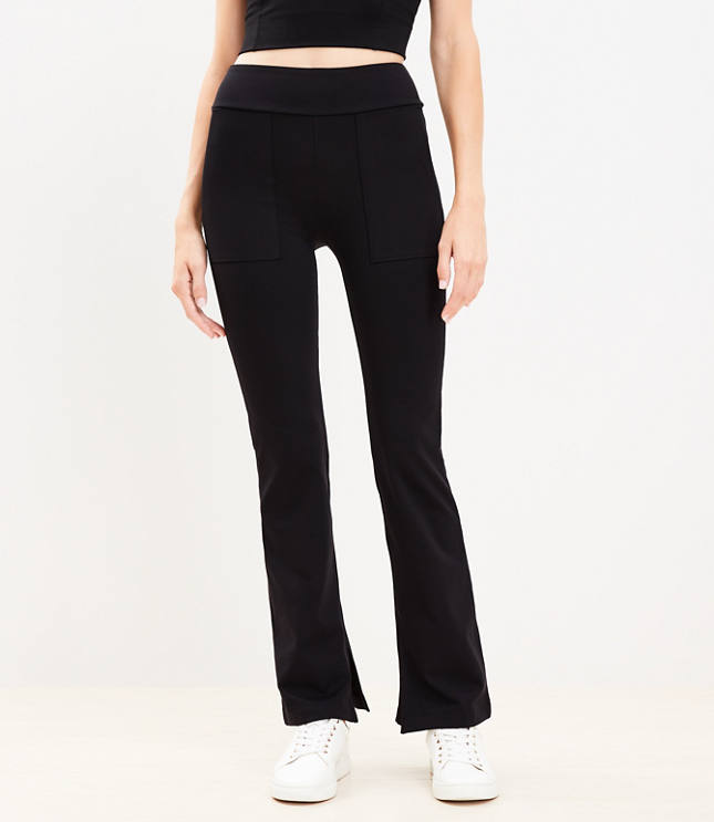 Lou & Grey Front Slit Flare Pants