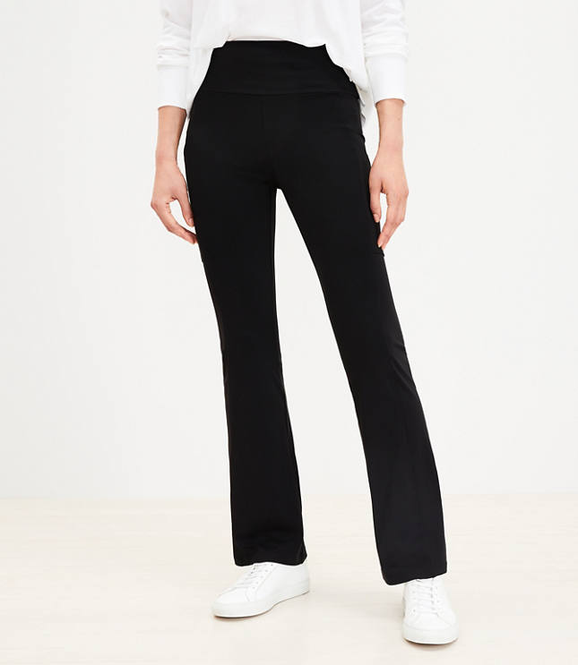 Petite Stone Basic Flare Leg Pants