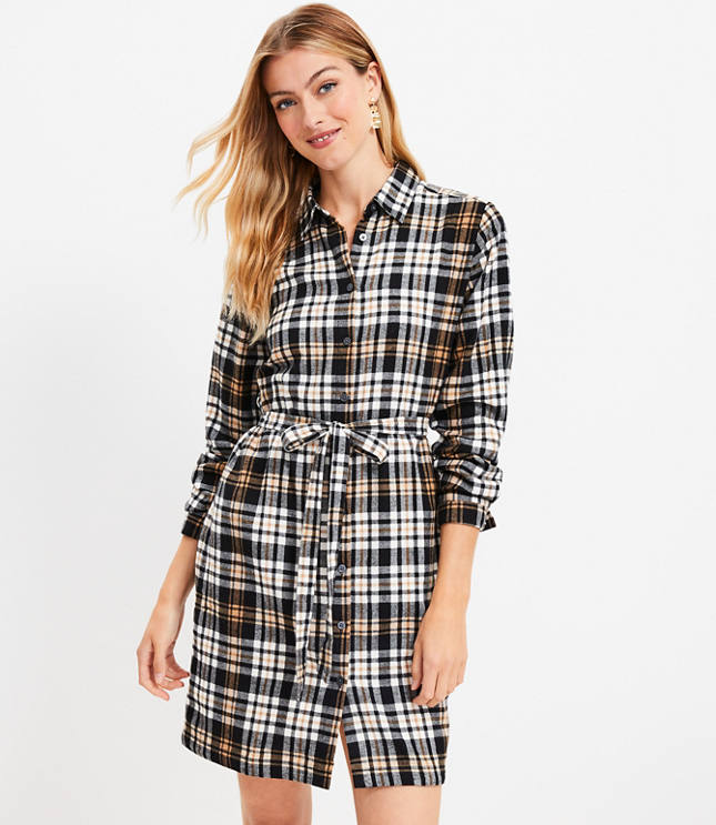 PLAID SHIRTDRESS